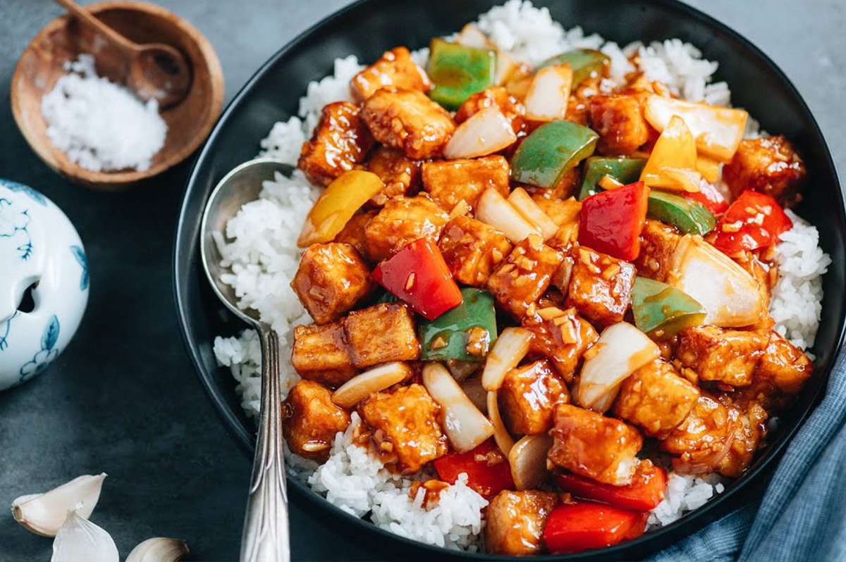 Sweet and sour Tofu ball Tofu Pad Prew Wan